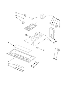 Interior And Ventilation Parts Diagram and Parts List for AMV1150VAB3  Amana Microwave