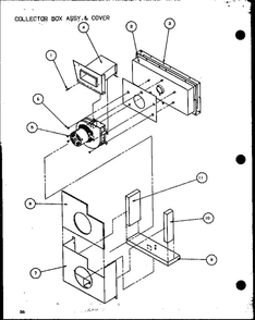 Collector Box Assembly And Cover 2 Diagram and Parts List for LOK501A P6484101C Amana Air Conditioner