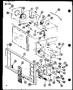 Wiring Harness/capacitor/blower Diagram and Parts List for MVH-9T P75409-5M Amana Microwave