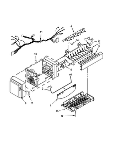 Icemaker Parts Diagram and Parts List for JFI2089AEP13  Jenn-Air Refrigerator