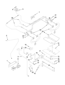 Manifold Parts Diagram and Parts List for JGS8750BDB16  Jenn-Air Range