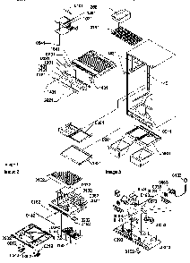 Interior Cabinet And Drain Block Assembly Diagram and Parts List for TA20TW-P1306101WW  Amana Refrigerator