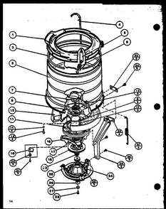 Section 5 Diagram and Parts List for CW9003W P1122813WW Amana Washer