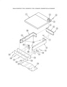 Control Panel-front Control Diagram and Parts List for ADE30RGS171TW01  Speed Queen Dryer