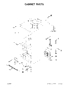 Cabinet parts Diagram and Parts List for 59679313511  Amana Refrigerator