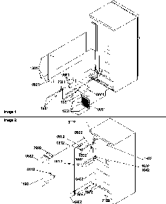 Cabinet Back Diagram and Parts List for TR521VW-P1322601WW  Amana Refrigerator