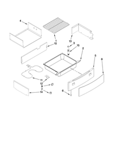 Drawer And Rack Parts Diagram and Parts List for JES8850BCS21  Jenn-Air Range
