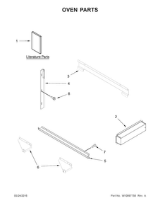 Oven Parts Diagram and Parts List for JMC2427DS01  Jenn-Air Microwave