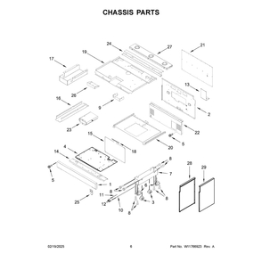 Part Location Diagram of W11766196 Whirlpool BRACKET