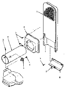 Heater Box Diagram and Parts List for NG6619L53828  Speed Queen Dryer