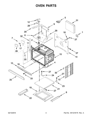 Oven Parts Diagram and Parts List for JMW2427DS02  Maytag Microwave Oven Combo