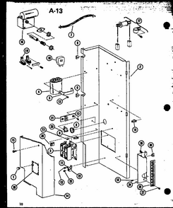 (cr1.5-1/p67850-1c) (cr2-1/p67850-2c) (cr2-1/p67850-3c) (cr2.5-1/p67850-4c) (cr2.5-1/p67850-5c) (cr3-1/p67850-6c) Diagram and Parts List for D55338-20 P55338-20C Amana Air Conditioner