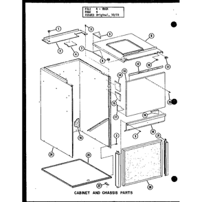 Cabinet And Chassis Parts Diagram and Parts List for VBCH35 P54882-8 Amana Air Conditioner