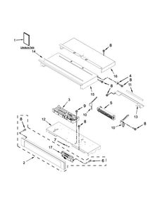 Control Panel Parts Diagram and Parts List for MEW9530DS01  Maytag Wall Oven