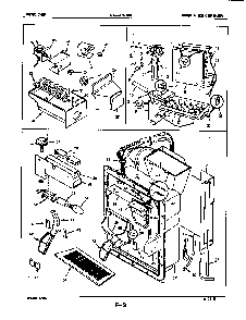 Water & Ice Dispenser Diagram and Parts List for CRC22EA-3AW-5M79B  Magic Chef Refrigerator