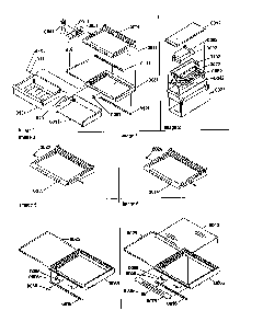 Deli/shelf/crisper/accessories Diagram and Parts List for SRD27SE-P1190329WE  Amana Refrigerator