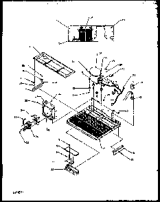Machine Compartment Diagram and Parts List for 2599CIWEL-P1170601WL  Amana Refrigerator