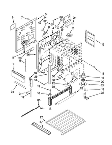 Part Location Diagram of 3801F929-51 Whirlpool BRKT-MNTG