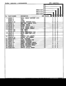 Shelves And Accessories Page 2 Diagram and Parts List for HMG-231667  Admiral Refrigerator