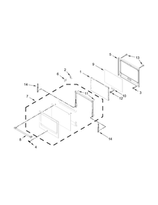 Part Location Diagram of W10653407 Whirlpool HNDLE-DOOR
