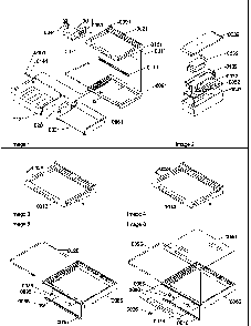 Deli, Shelves, Crisper Assemblies And Accessories Diagram and Parts List for SRD520SW-P1186302WW  Amana Refrigerator