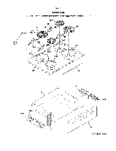 Top/Drawer Diagram and Parts List for 79042522319  Kenmore Range