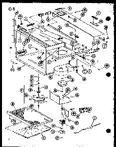 Section 2 Diagram and Parts List for MVH-900 P75409-3M Amana Microwave
