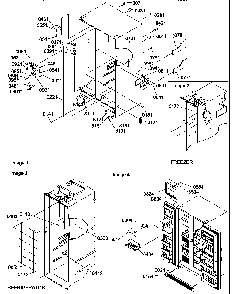 Cabinet Parts And Toe Grille Diagram and Parts List for SRD520TW-P1313101WW  Amana Refrigerator