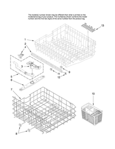 Upper And Lower Rack Parts Diagram and Parts List for MDB4651AWQ2  Maytag Dishwasher