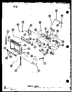 Cavity Assy Diagram and Parts List for SRI19E-1-C-P74870-16WC  Amana Refrigerator