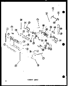 Cavity Assy Diagram and Parts List for SRI19W-A-P60350-49WA  Amana Refrigerator
