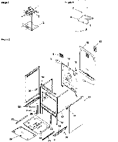 Cabinet Diagram and Parts List for ARHC8700WW-P114267  Amana Range