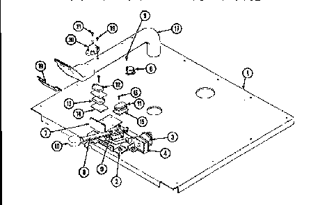 Internal Controls-lower Diagram and Parts List for WM2720B M167B Jenn-Air Wall Oven