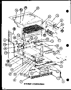 Section 27 Diagram and Parts List for CIC-4-P7621302W  Amana Refrigerator