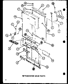 Section 9 Diagram and Parts List for CIC-4-P7621302W  Amana Refrigerator