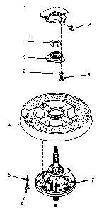 Transmission Assembly And Balance Ring Diagram and Parts List for NA8631W33921  Speed Queen Washer