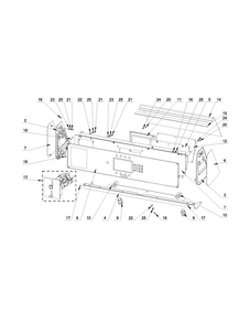 Control Panel Parts Diagram and Parts List for MXS20PDATS  Maytag Washer