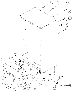Drain And Rollers Diagram and Parts List for 36541-P1121702W  Amana Refrigerator