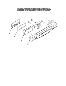 Control Panel Parts Diagram and Parts List for MDB5601AWS0  Maytag Dishwasher