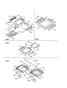 Shelving Assembly Diagram and Parts List for TR18V2E-P1315705WE  Amana Refrigerator