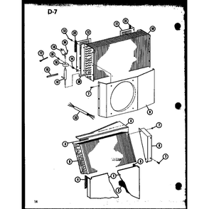 Diagram 15 Diagram and Parts List for 912-3E50A P68412-6R Amana Air Conditioner