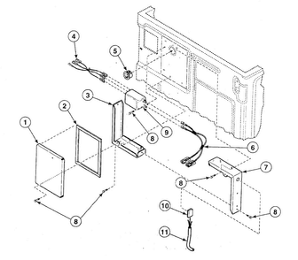 Power Cord Diagram and Parts List for SWFA71QN3050  Speed Queen Washer
