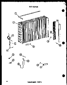 Condenser Parts Diagram and Parts List for 218D-3EWS P55417-77R Amana Air Conditioner