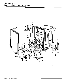 Tub Diagram and Parts List for DC24J6  Maytag Dishwasher