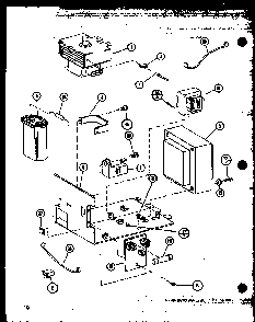 Section 5 Diagram and Parts List for MVH-1020-P76647-3M  Amana Microwave