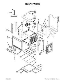 Oven Parts Diagram and Parts List for JMW2327WS02  Jenn-Air Microwave