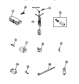 Power Cord And Terminals Diagram and Parts List for CW8202W2-PCW8202W2B  Crosley Washer