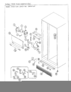 Fresh Food Compartment Diagram and Parts List for HMG671860  Admiral Refrigerator