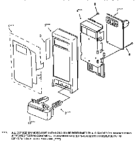 Control Panel Diagram and Parts List for 56568300790  Kenmore Microwave