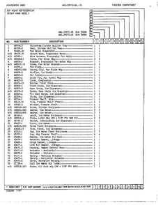 Freezer Compartment Page 2 Diagram and Parts List for 23972B  Admiral Refrigerator